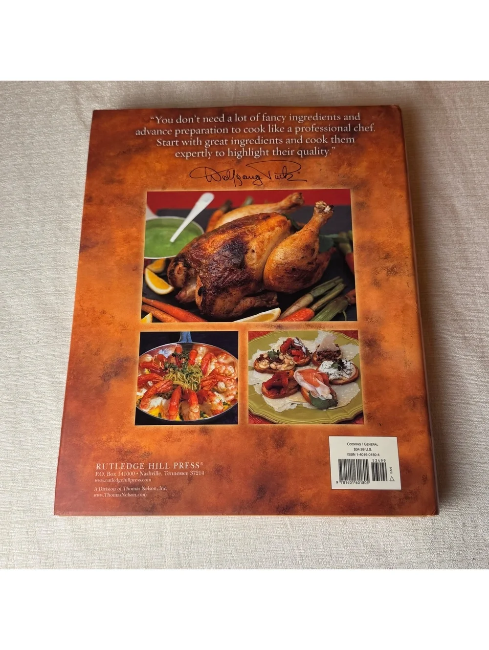 Wolfgang Puck Makes It Easy Hardcover Cookbook Delicious Recipes Home Kitchen